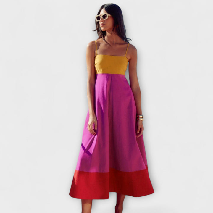 Marini | Abito a spalline colorato da donna
