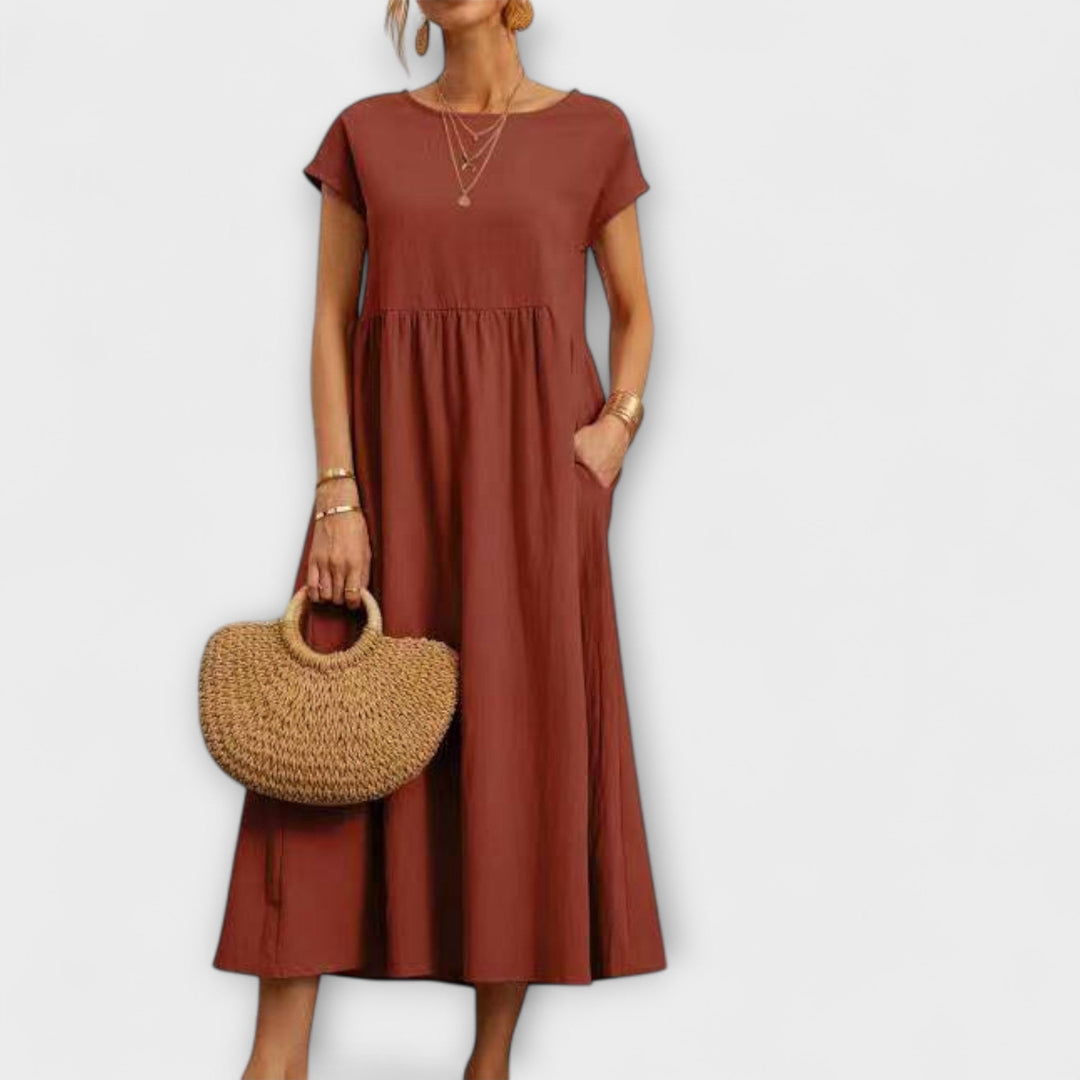 Marini | Raffinato vestito lungo da donna