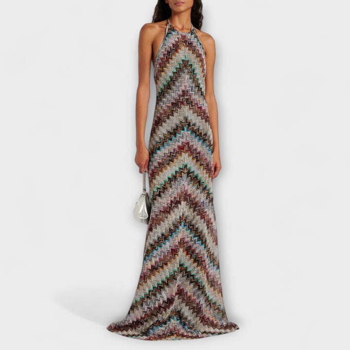 Marini | Abito in maglia a zigzag