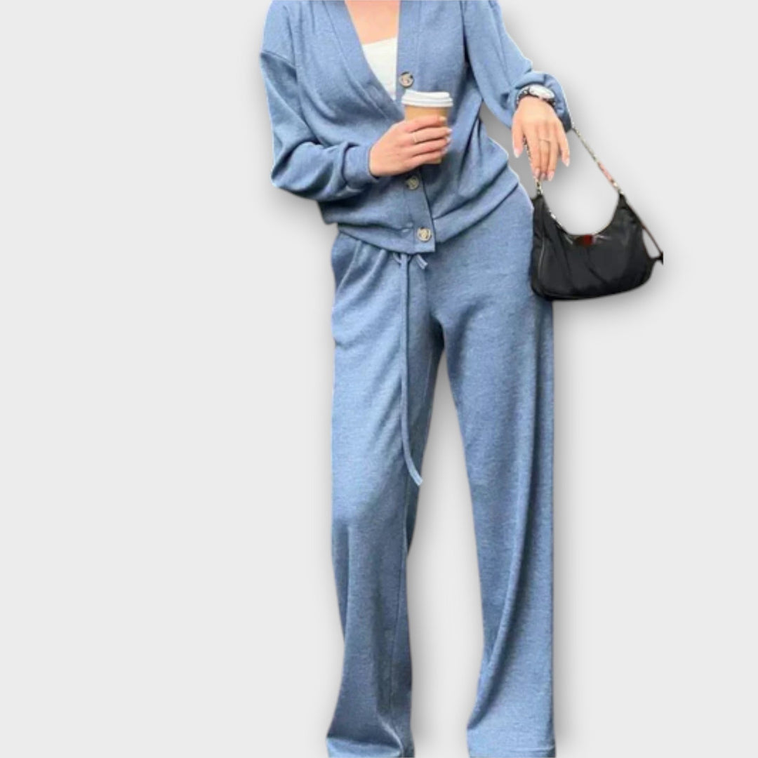 Marini | Set cardigan e pantaloni eleganti