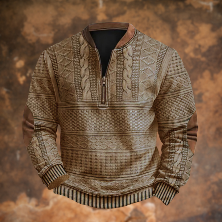 Jürgen – Knitted Jumper with Zip Detail