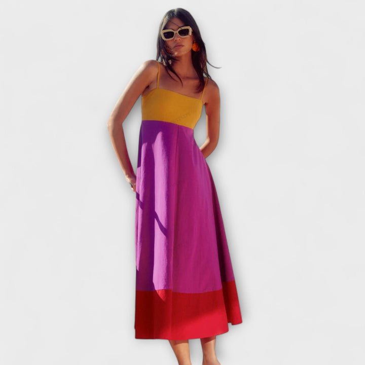Marini | Abito a spalline colorato da donna
