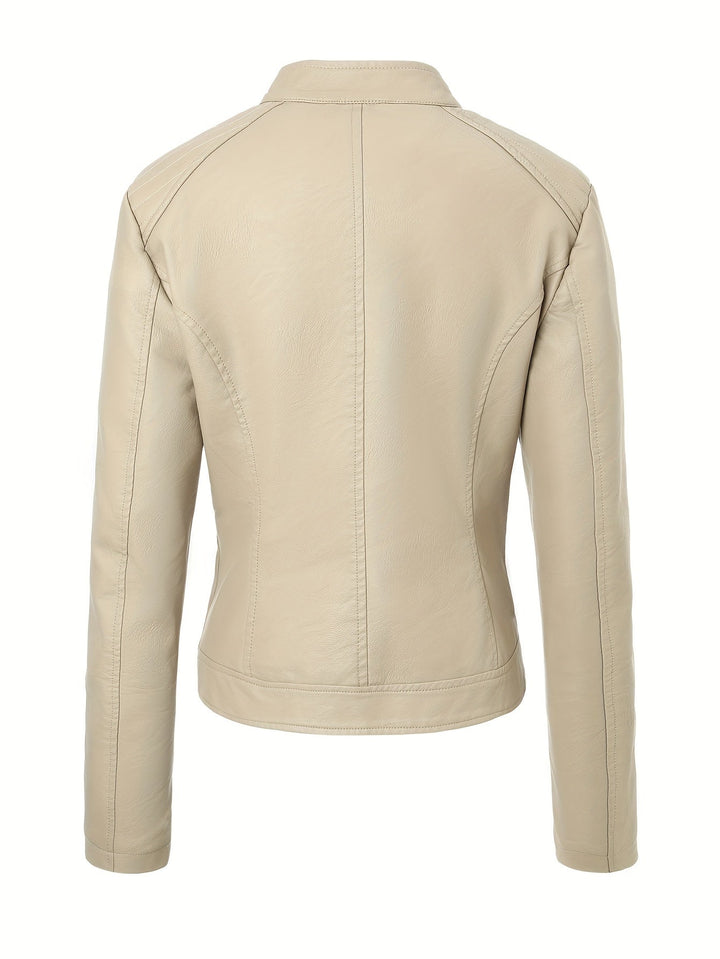 Marini | Giacca moto elegante in pelle