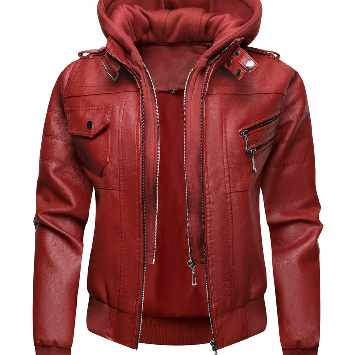 Marini | Giacca in pelle nera elegante