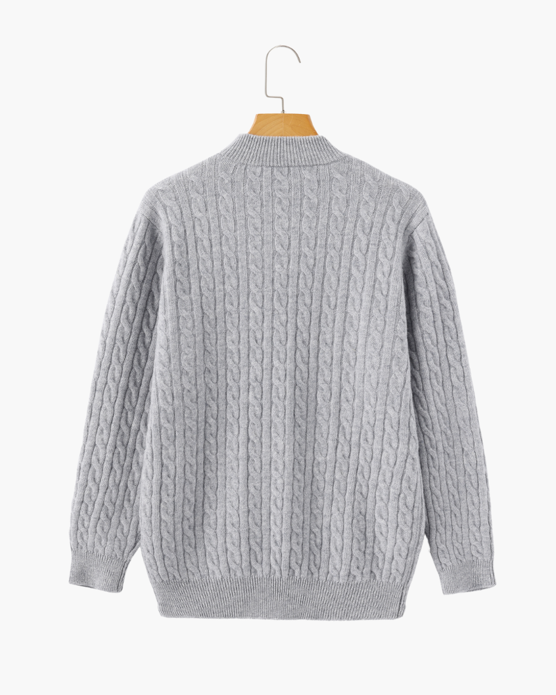 Marini | Raffinato mezzo zip in cashmere