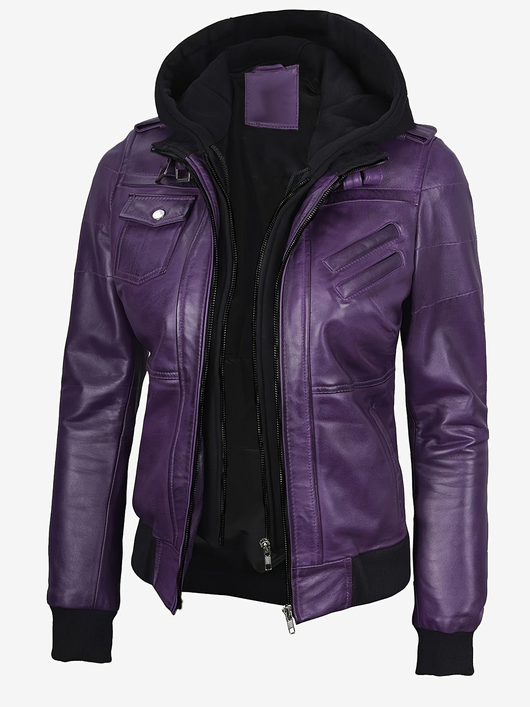 Marini | Elegante giacca in PU da donna