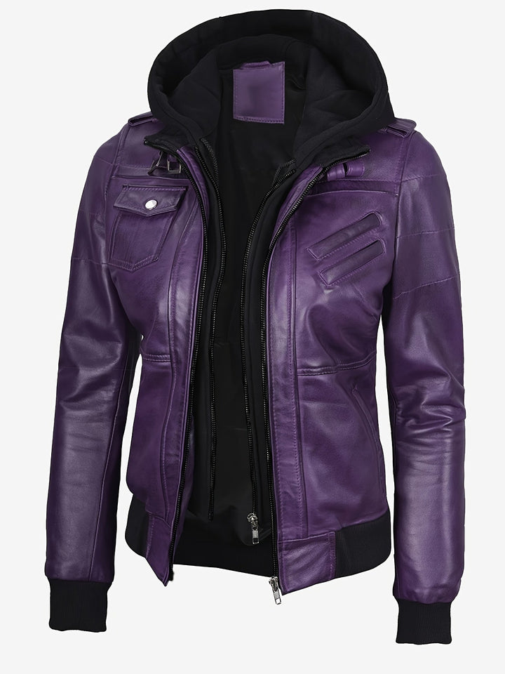 Marini | Elegante giacca in PU da donna