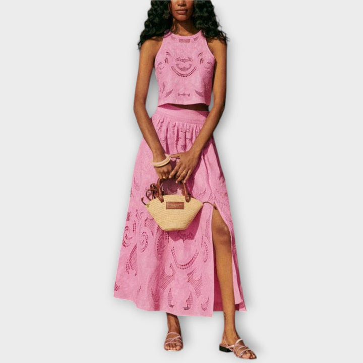 Marini | Set di pizzo cutout elegante