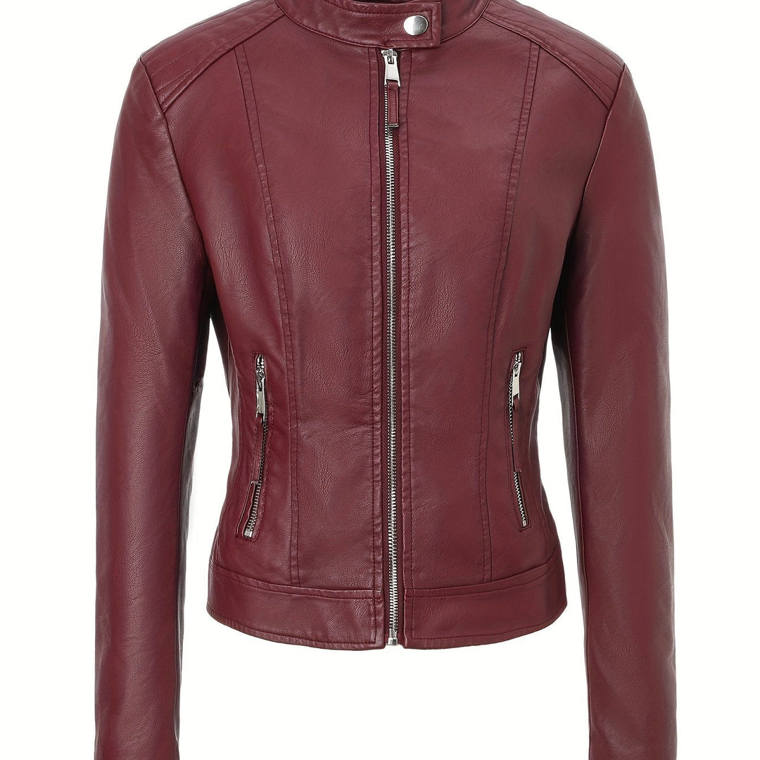 Marini | Giacca moto elegante in pelle