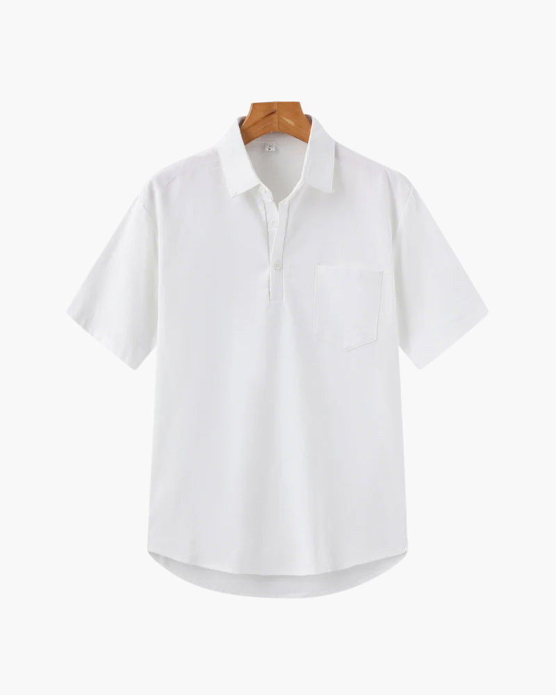 Marini | Raffinato polo in lino da uomo