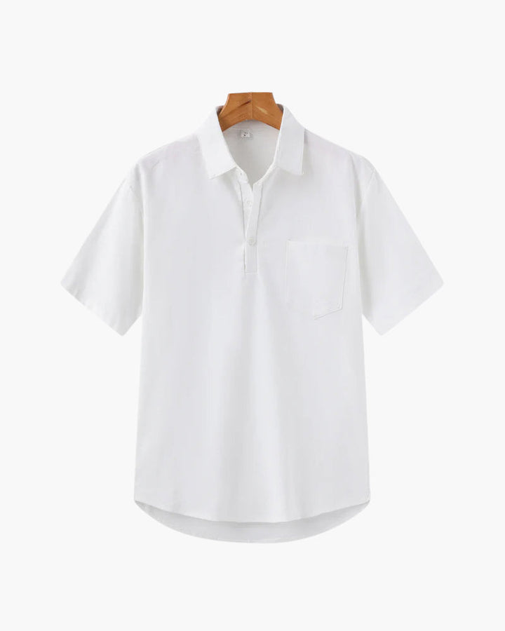 Marini | Raffinato polo in lino da uomo