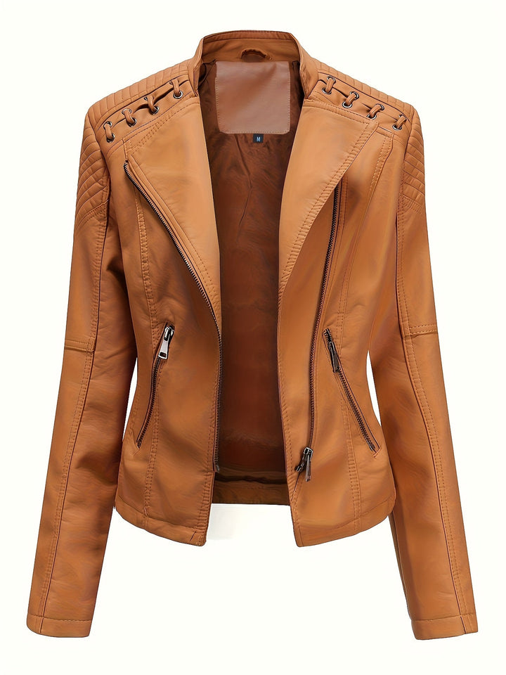 Marini | Giacca biker rosa slim fit