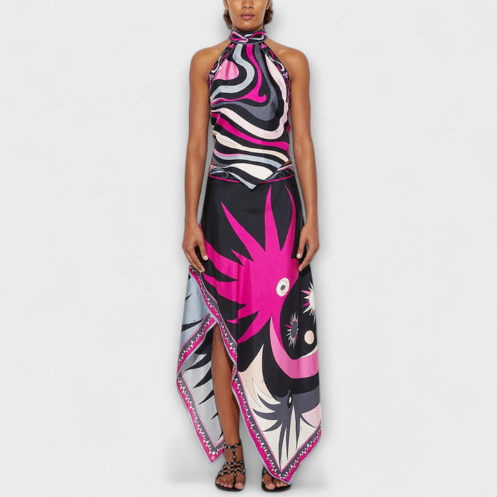 Marini | Set elegante con gonna asimmetrica