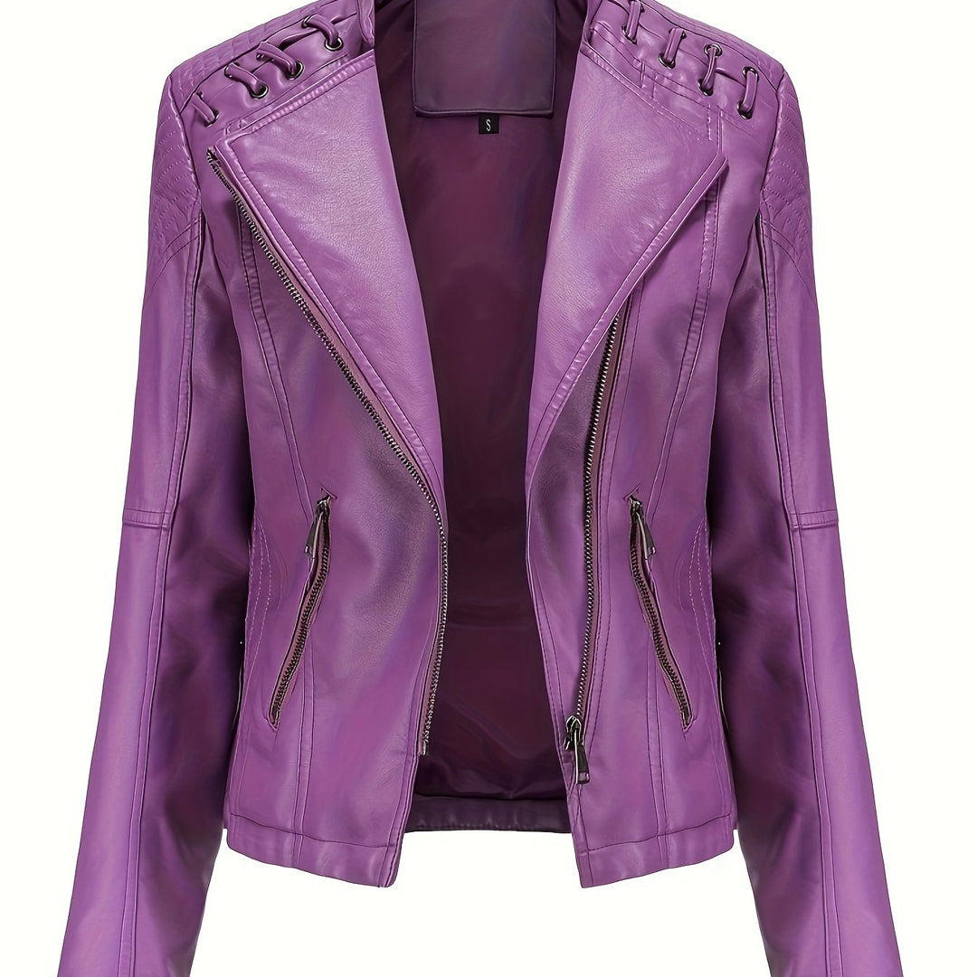 Marini | Giacca biker rosa slim fit