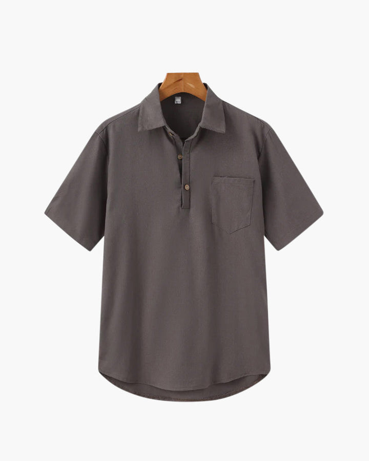 Marini | Raffinato polo in lino da uomo