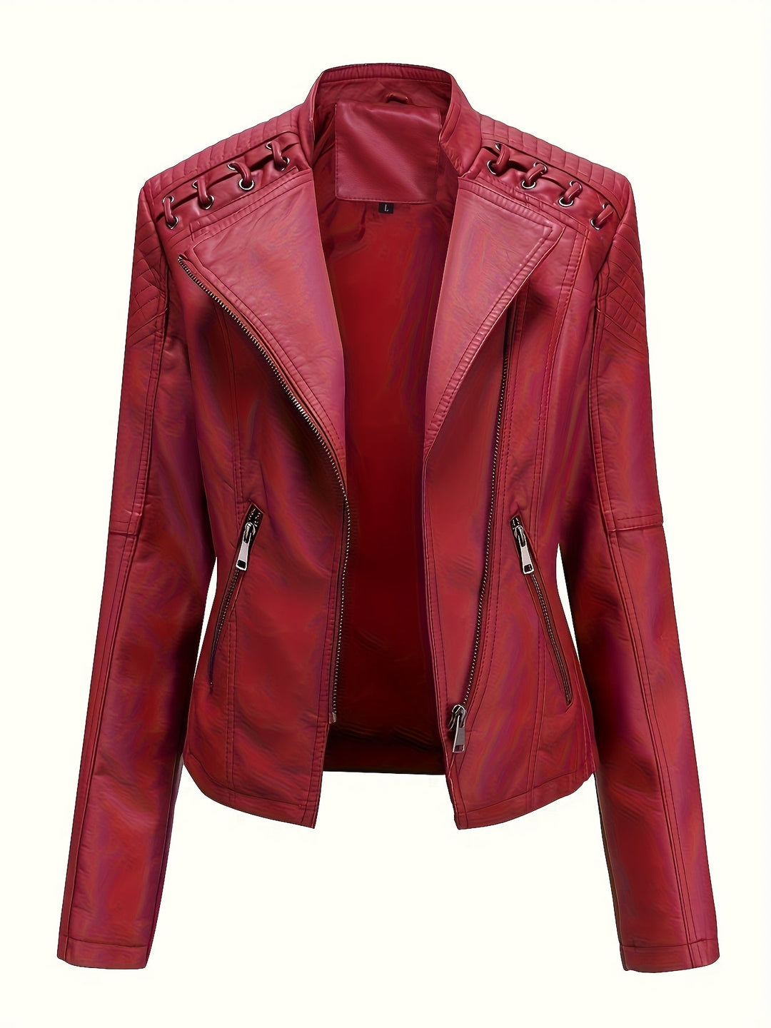 Marini | Giacca biker rosa slim fit