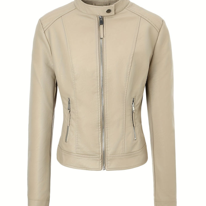 Marini | Giacca moto elegante in pelle