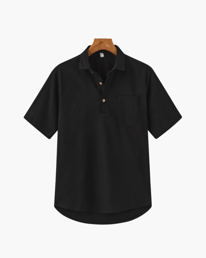 Marini | Raffinato polo in lino da uomo