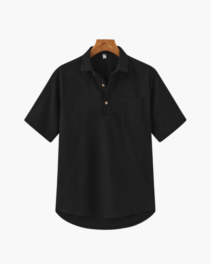 Marini | Raffinato polo in lino da uomo
