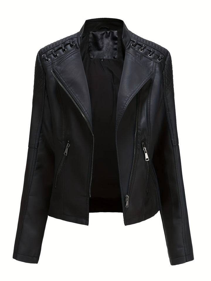 Marini | Giacca biker rosa slim fit