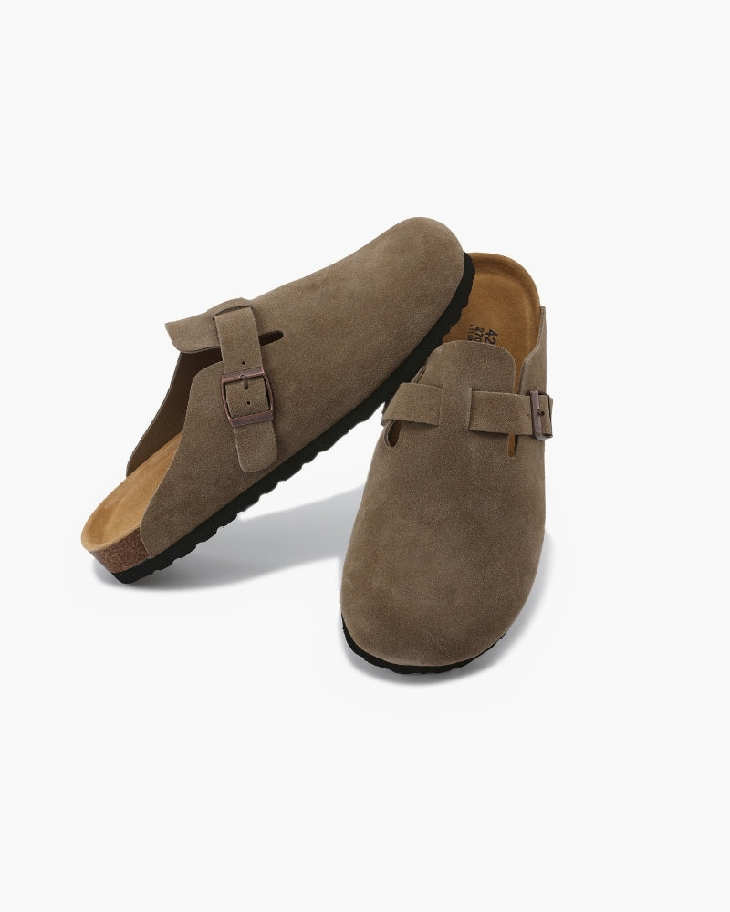 Marini | Raffinati zoccoli in suede eleganti