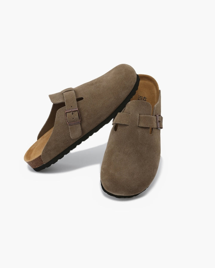 Marini | Raffinati zoccoli in suede eleganti