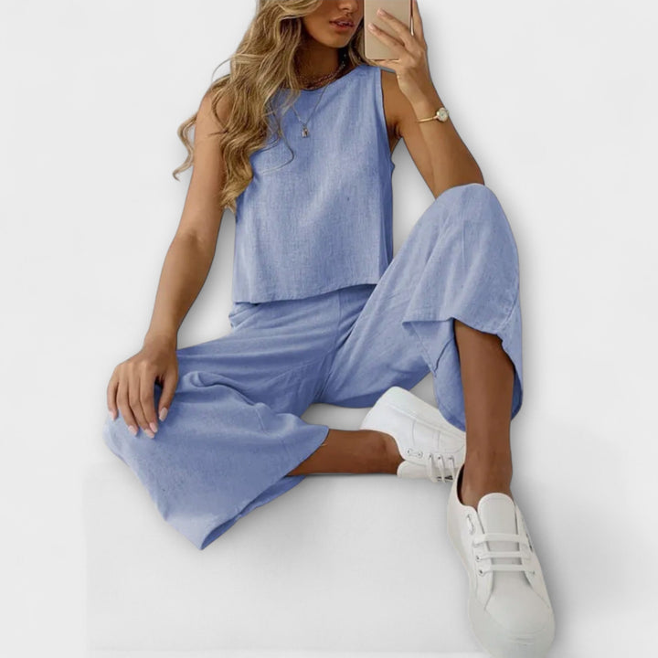 Marini | Set duo in lino elegante