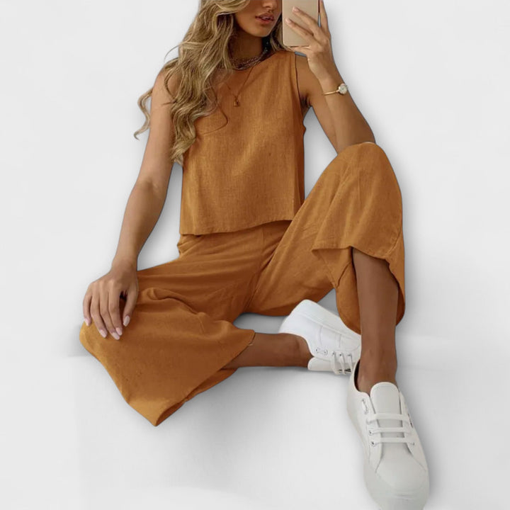 Marini | Set duo in lino elegante