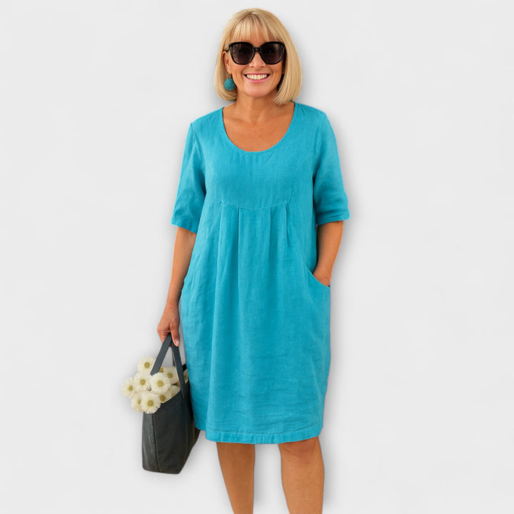 Marini | Abito in lino elegante da donna