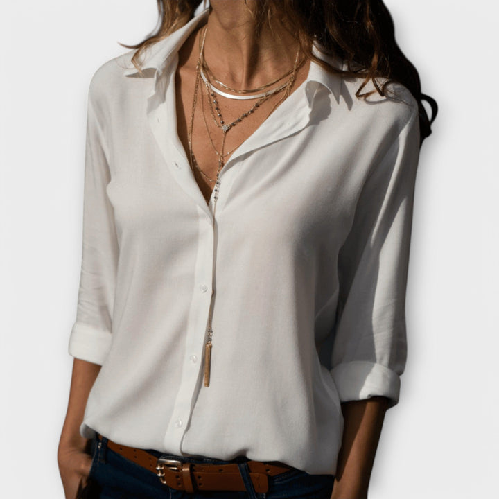 Marini | Versatile blusa in cotone da donna