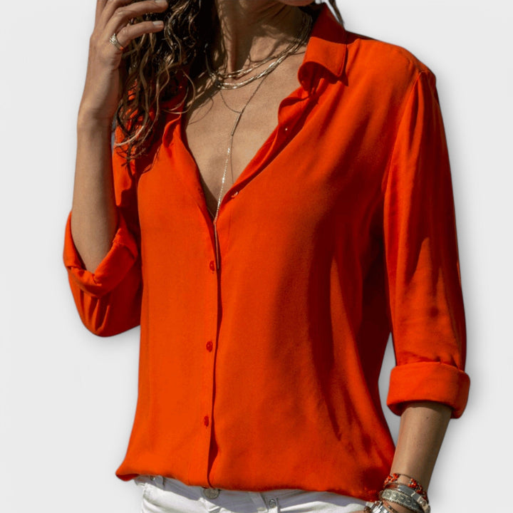 Marini | Versatile blusa in cotone da donna