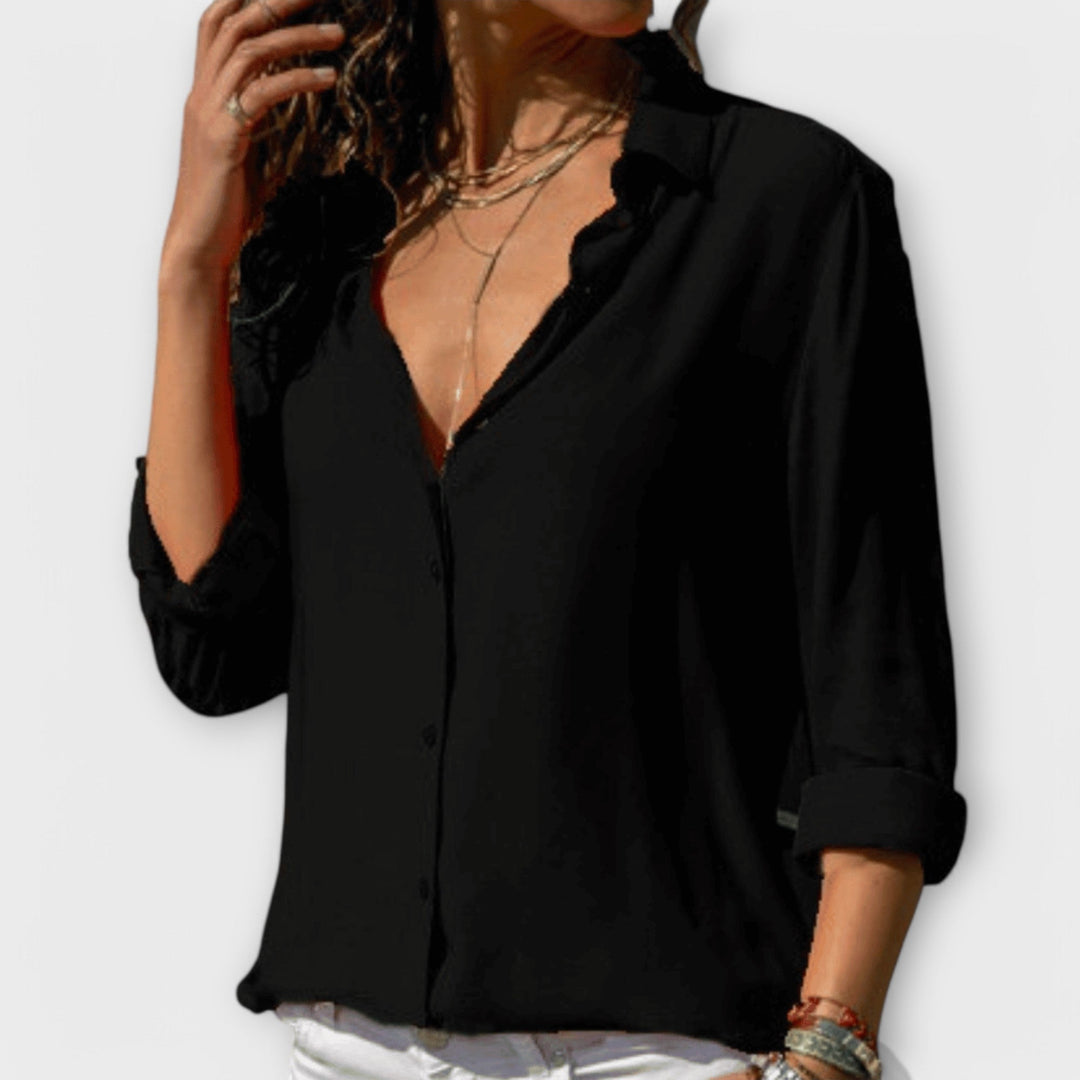 Marini | Versatile blusa in cotone da donna