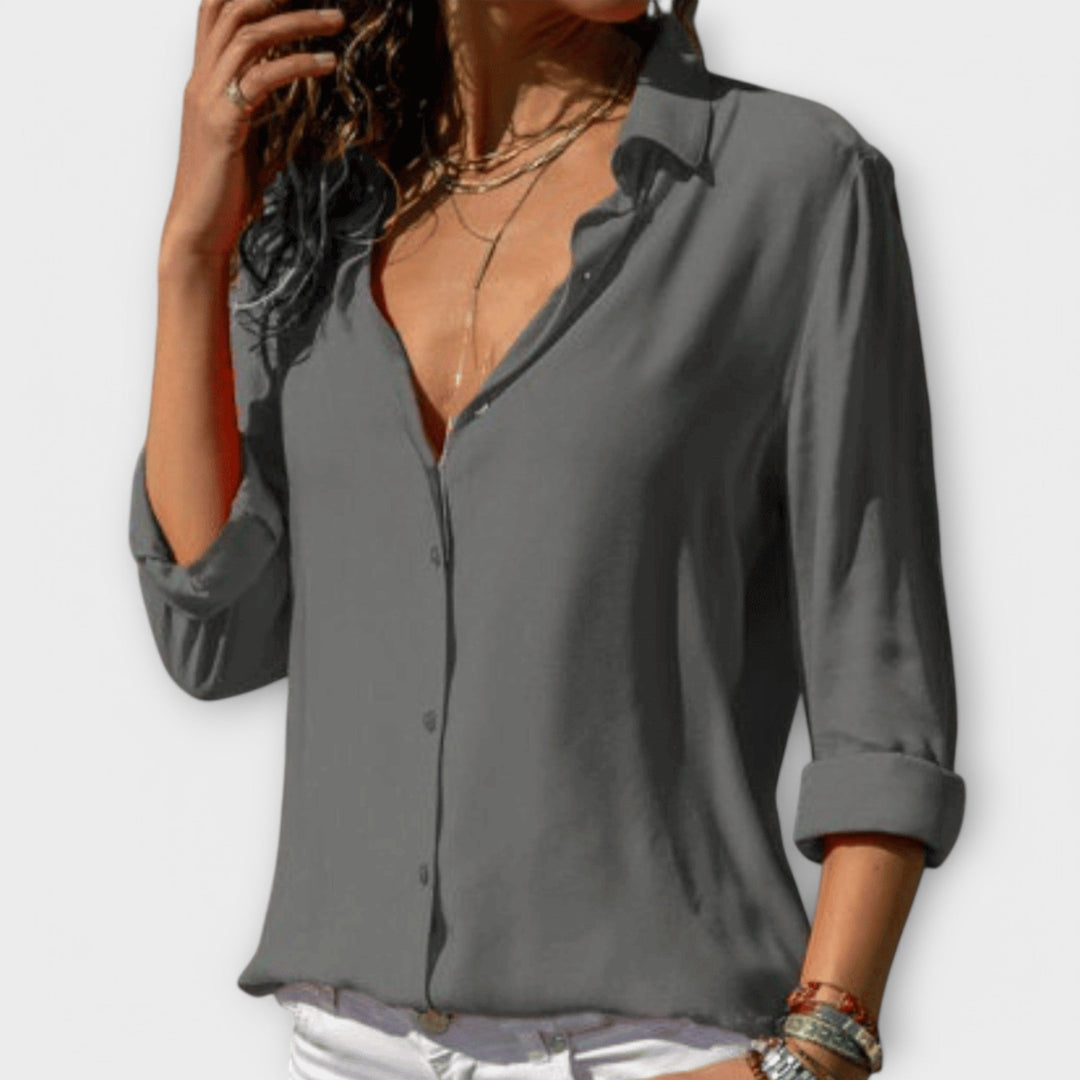 Marini | Versatile blusa in cotone da donna