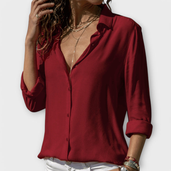 Marini | Versatile blusa in cotone da donna