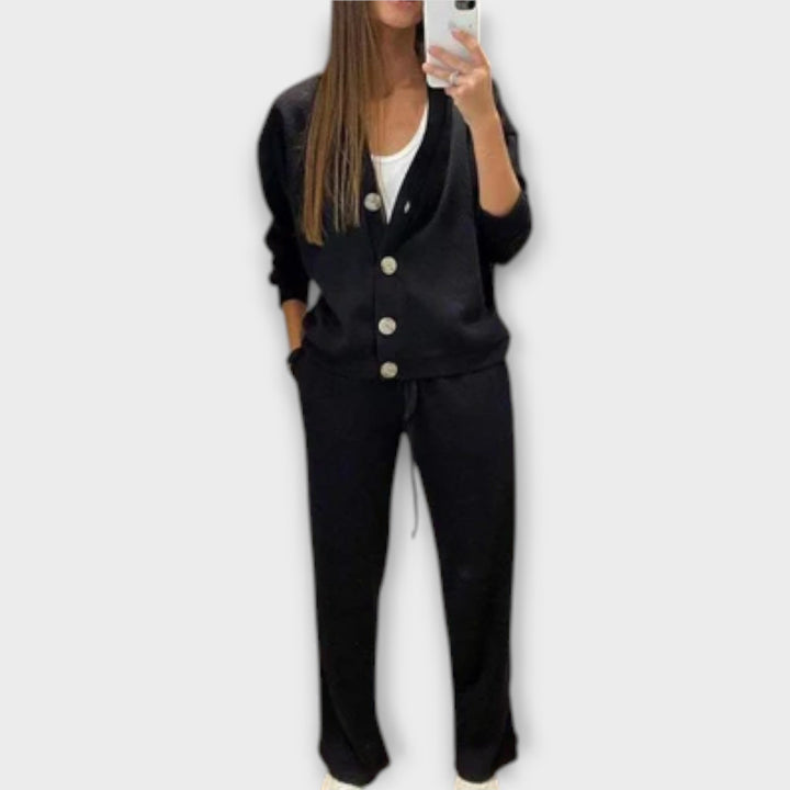 Marini | Set cardigan e pantaloni eleganti