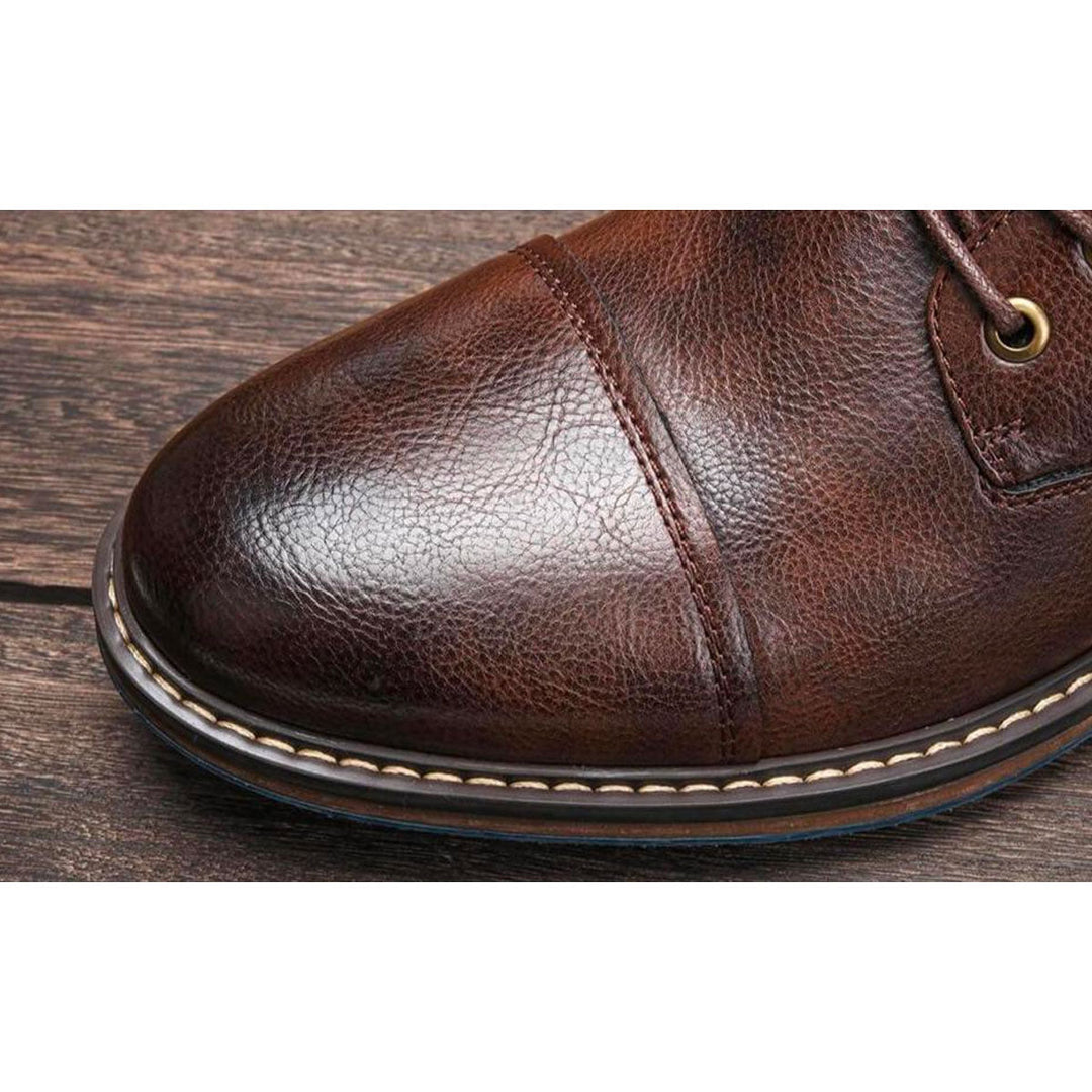 Ethan | Artisan Oxford Leather Boots