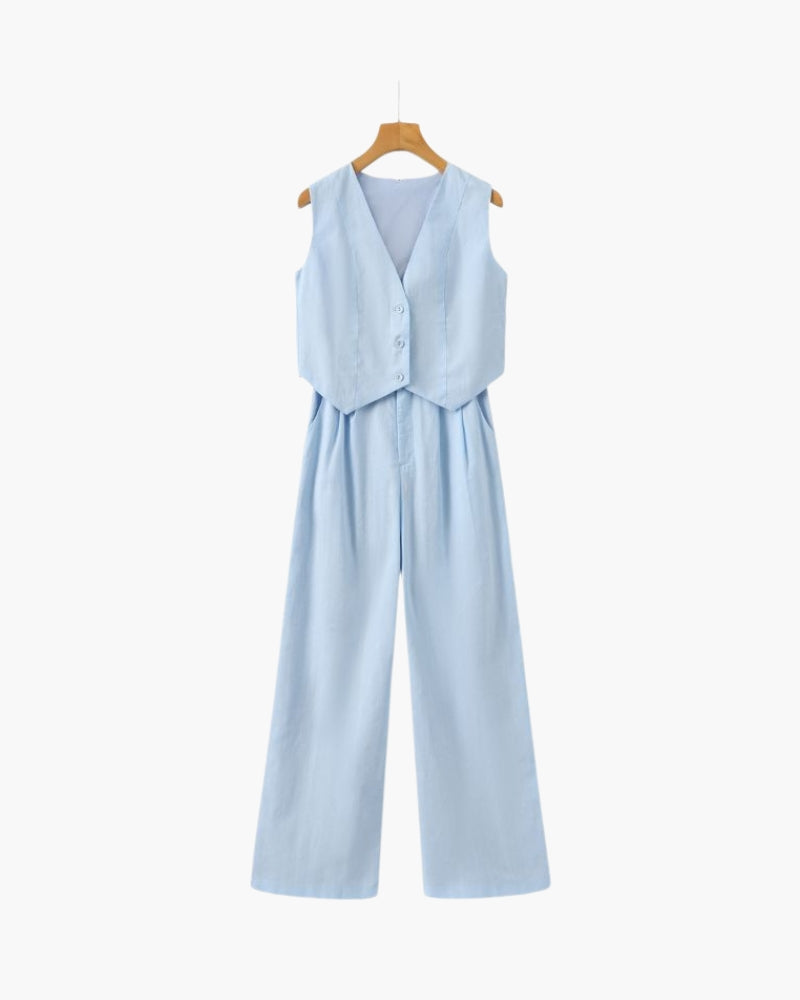 Marini | Set elegante due pezzi in lino