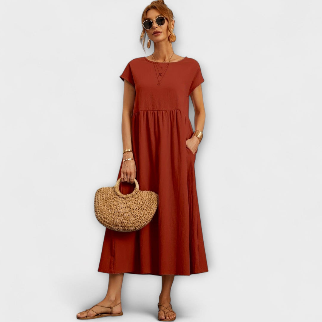Marini | Raffinato vestito lungo da donna