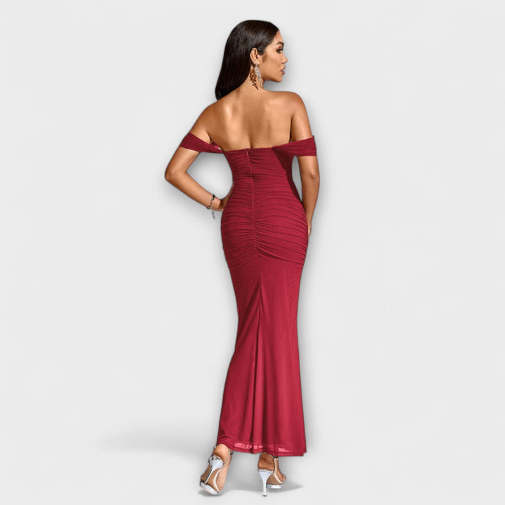 Marini | Abito bodycon con spalle scoperte