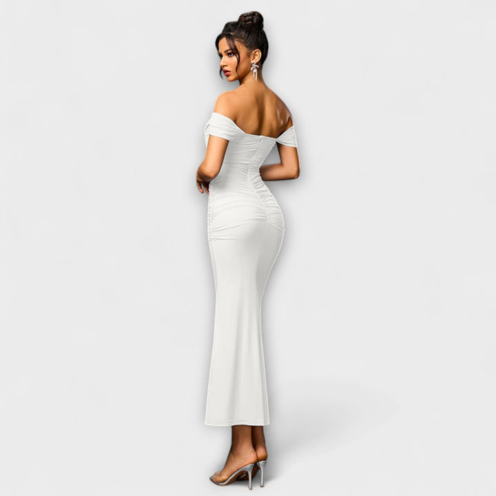Marini | Abito bodycon con spalle scoperte