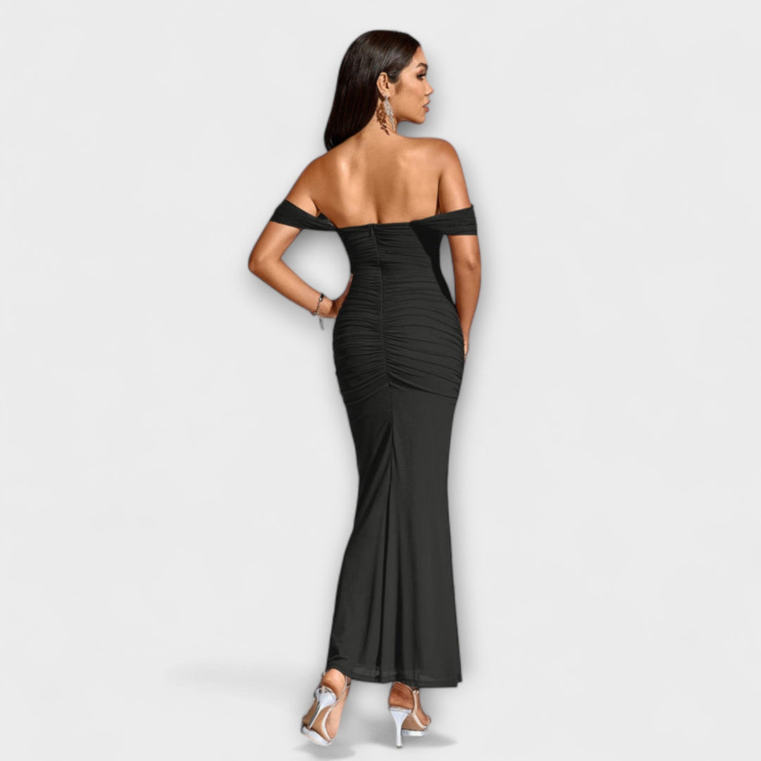 Marini | Abito bodycon con spalle scoperte