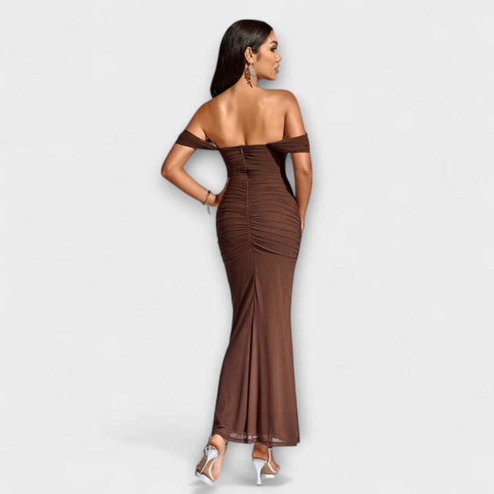 Marini | Abito bodycon con spalle scoperte