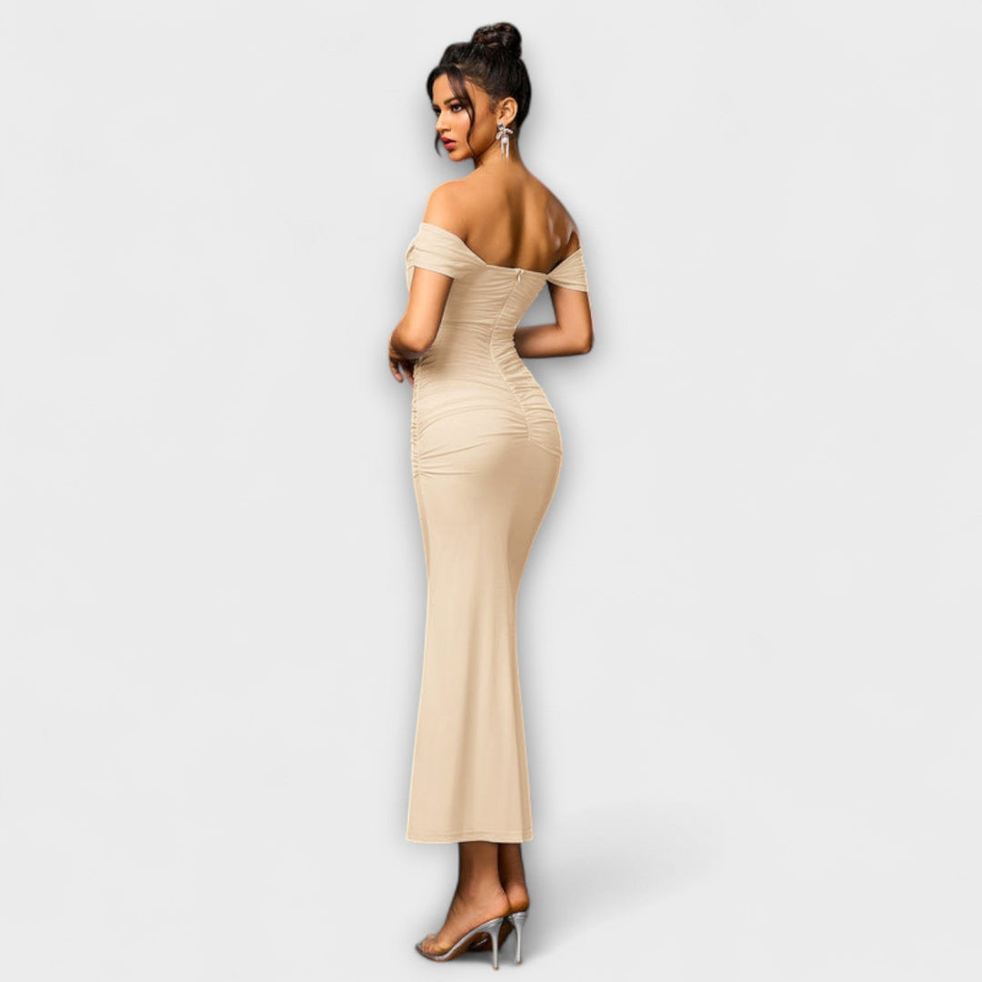 Marini | Abito bodycon con spalle scoperte