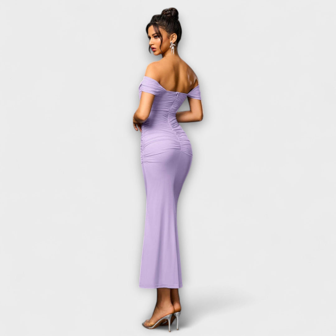 Marini | Abito bodycon con spalle scoperte