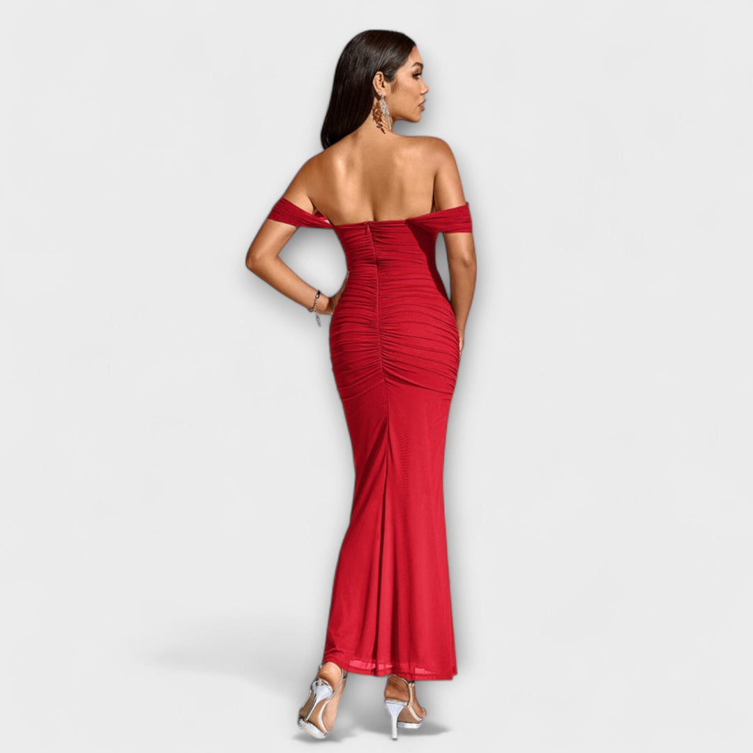 Marini | Abito bodycon con spalle scoperte