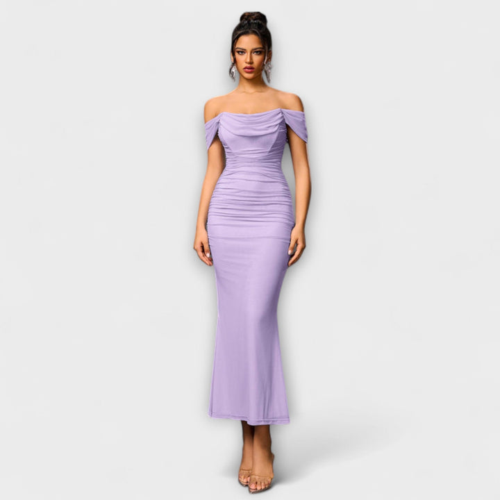 Marini | Abito bodycon con spalle scoperte