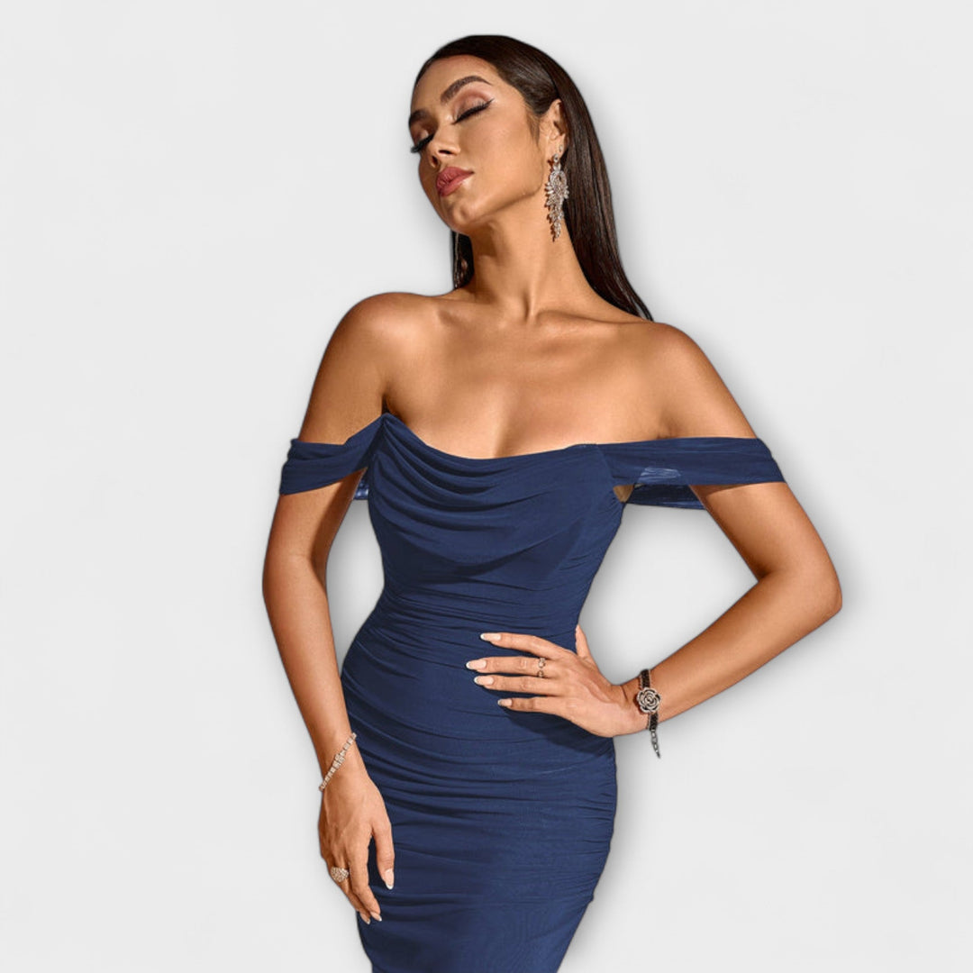 Marini | Abito bodycon con spalle scoperte