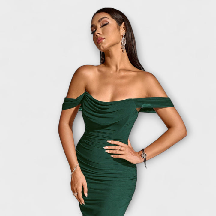 Marini | Abito bodycon con spalle scoperte