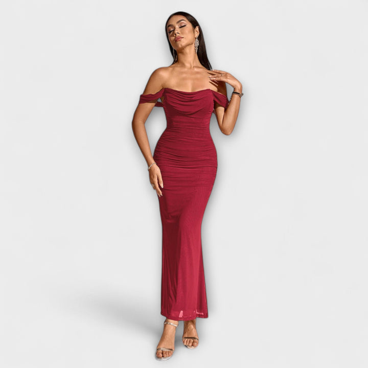 Marini | Abito bodycon con spalle scoperte