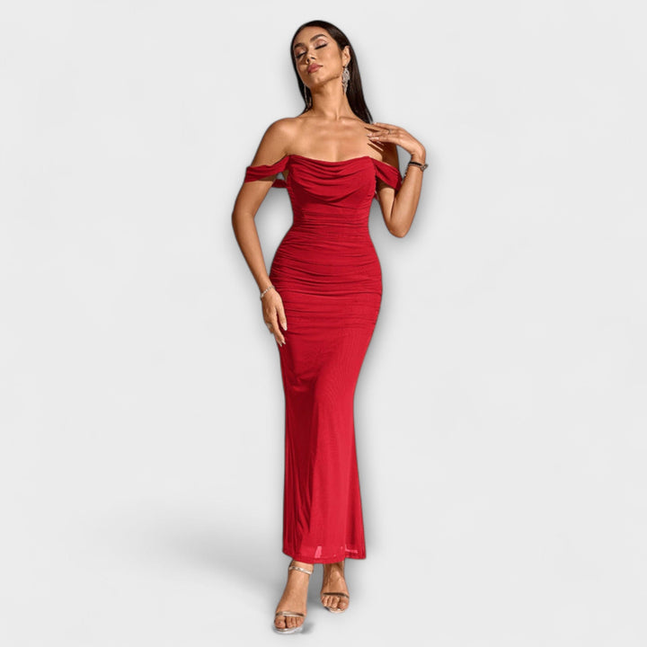 Marini | Abito bodycon con spalle scoperte